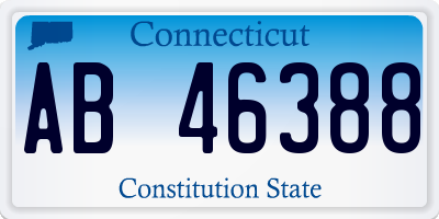 CT license plate AB46388