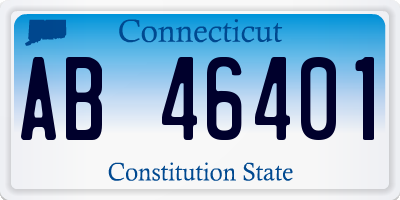 CT license plate AB46401