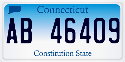 CT license plate AB46409