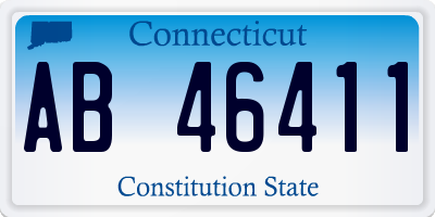 CT license plate AB46411