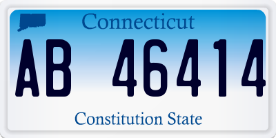 CT license plate AB46414