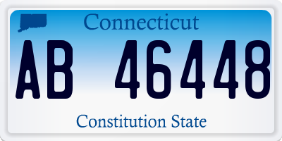 CT license plate AB46448