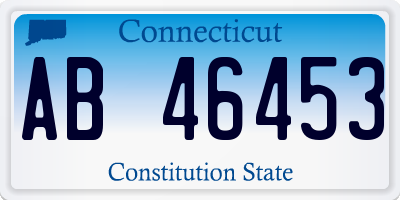 CT license plate AB46453