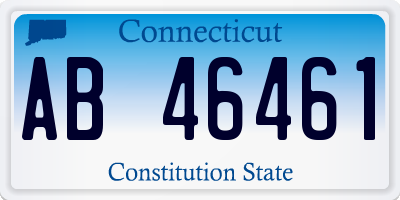 CT license plate AB46461