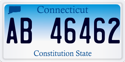 CT license plate AB46462