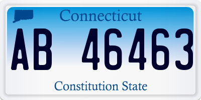 CT license plate AB46463