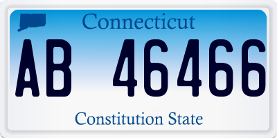 CT license plate AB46466