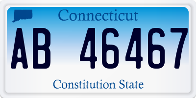 CT license plate AB46467