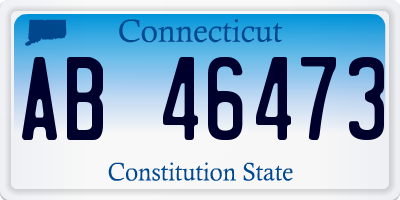 CT license plate AB46473