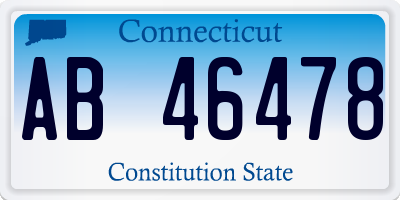 CT license plate AB46478