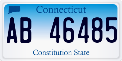 CT license plate AB46485