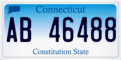 CT license plate AB46488