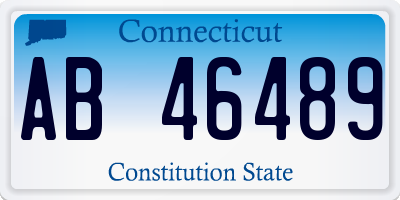 CT license plate AB46489