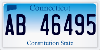 CT license plate AB46495