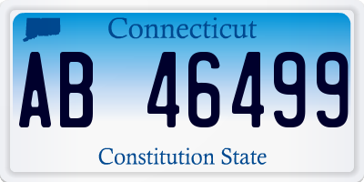 CT license plate AB46499