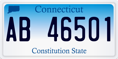 CT license plate AB46501