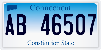 CT license plate AB46507