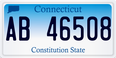 CT license plate AB46508