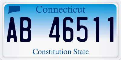 CT license plate AB46511