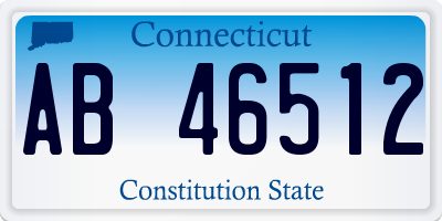 CT license plate AB46512