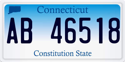 CT license plate AB46518