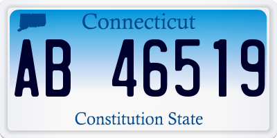 CT license plate AB46519