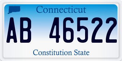 CT license plate AB46522