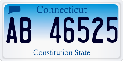 CT license plate AB46525