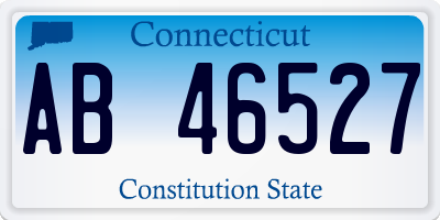 CT license plate AB46527