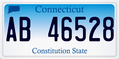 CT license plate AB46528