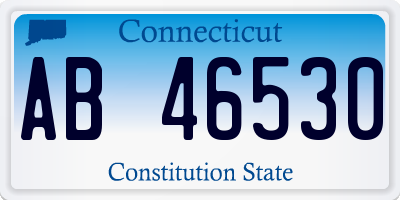 CT license plate AB46530