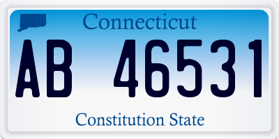 CT license plate AB46531