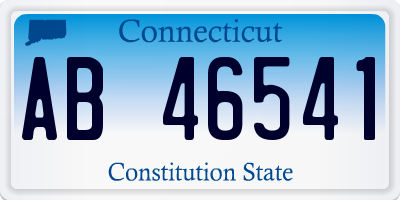 CT license plate AB46541