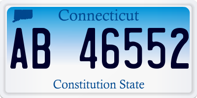 CT license plate AB46552