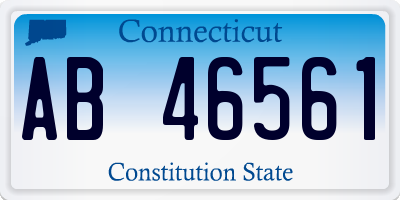 CT license plate AB46561