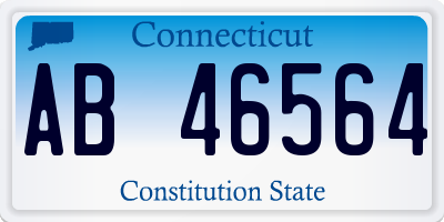 CT license plate AB46564