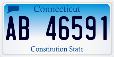 CT license plate AB46591