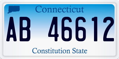 CT license plate AB46612