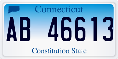 CT license plate AB46613