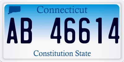 CT license plate AB46614