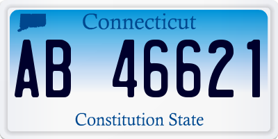 CT license plate AB46621