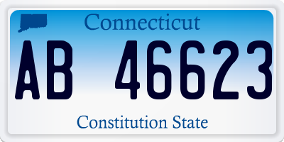 CT license plate AB46623