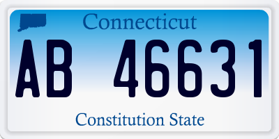 CT license plate AB46631