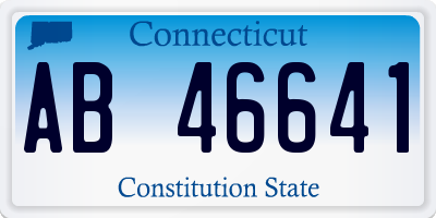 CT license plate AB46641