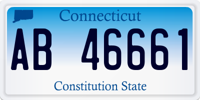 CT license plate AB46661