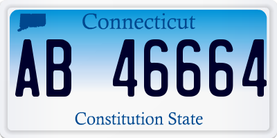 CT license plate AB46664