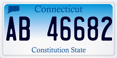 CT license plate AB46682