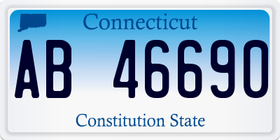 CT license plate AB46690