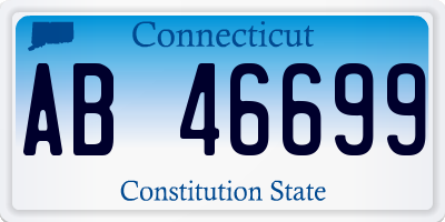 CT license plate AB46699