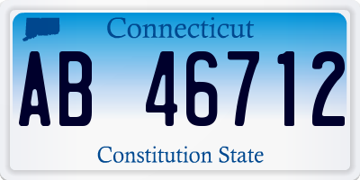 CT license plate AB46712